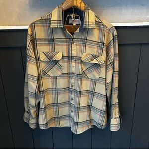 VTG Arrow Sportswear Multicolor Acrylic Flannel Button Up L